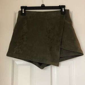 Olive Green Skorts